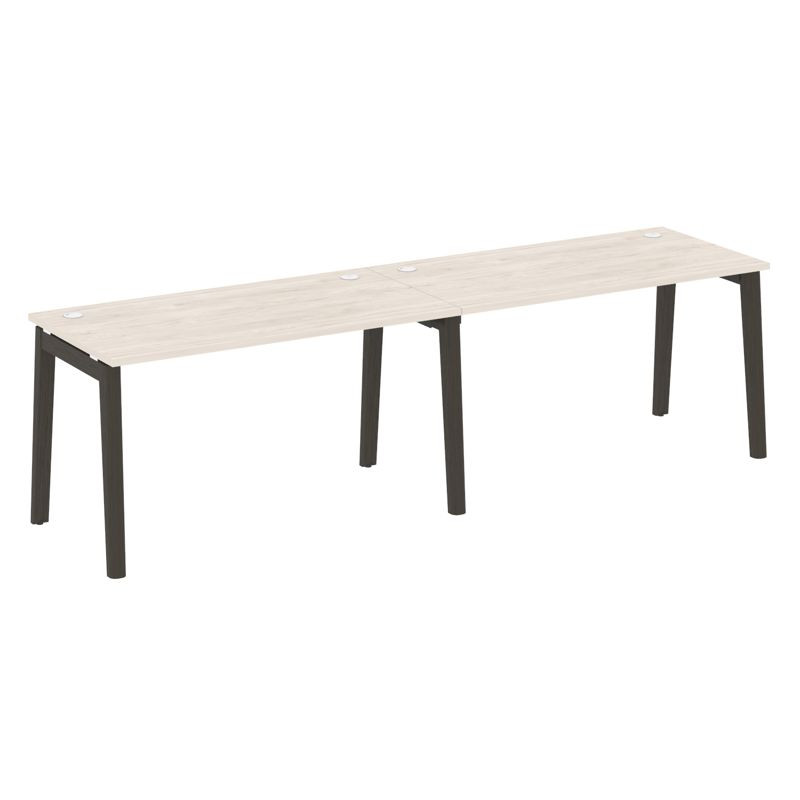 Onix Wood Рабочая станция OW.RS-2.3.7 Денвер Светлый/Дуб Темный/Металл Антрацит 2760*720*750 Onix Wood Рабочая станция OW.RS-2.3.7 Денвер Светлый/Дуб Темный/Металл Антрацит 2760*720*750