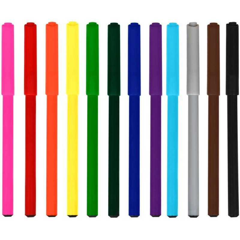 Фломастеры Faber-Castell Замок, 12цв., смываемые,картон,европодвес,554201