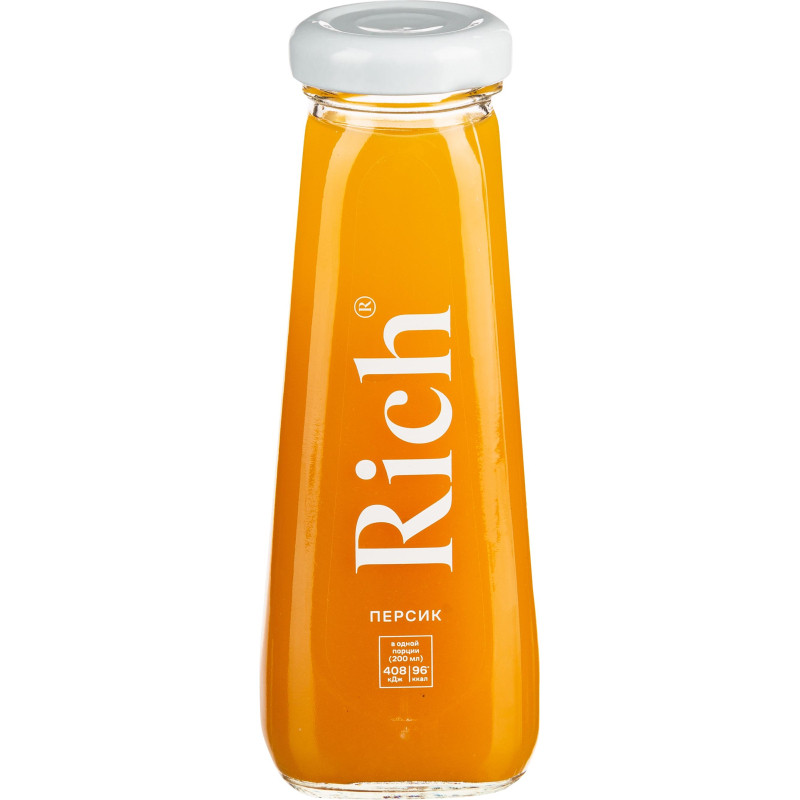 Сок  Rich  персик стекл бут 0,2 л