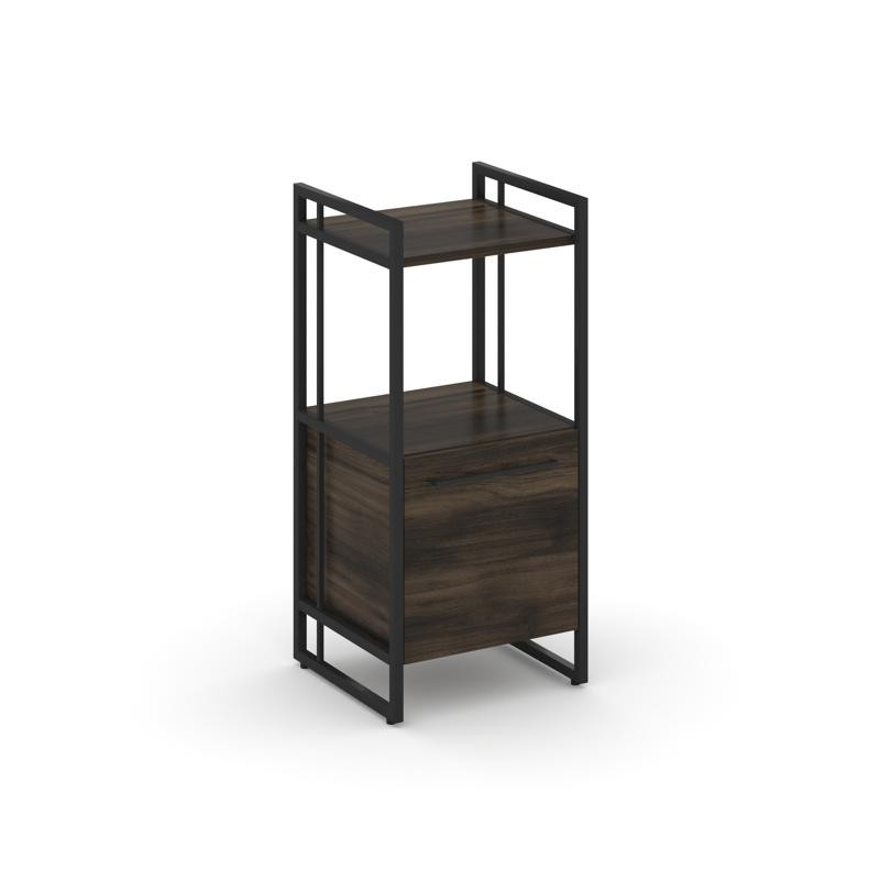 Rift Шкаф 2 ниши узкий RF.SU-22 (R) Дуб Мали/Металл Черный/Черный Ручки 420*396*924