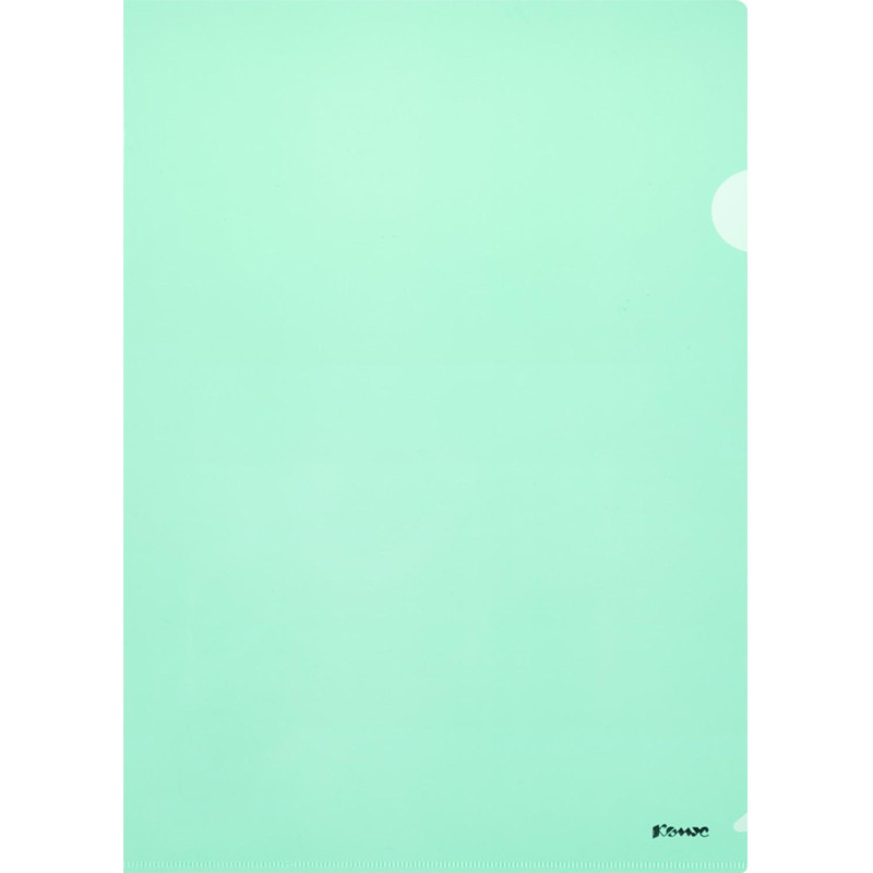 Папка уголок Комус А4 180мкм (зеленый)