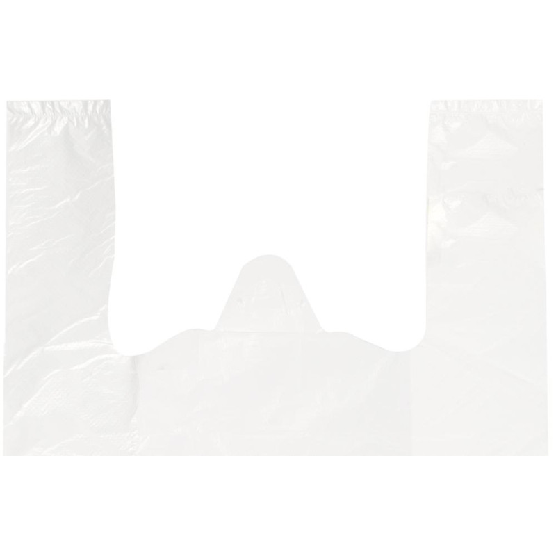 Пакет-майка  Благодарим за покупку 28+14x50 см. 12 мкм.,белый, НД,100шт./уп