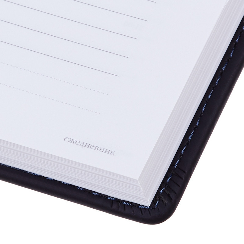 Ежедневник недатированный А5+, 136л, VELVET темно-синий navy  3-115/16