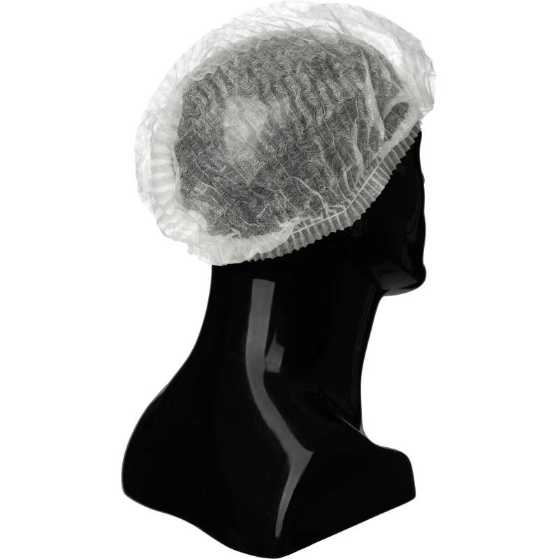 Шапочка Шарлотта белая, дв. резинка,10гр/м, арт.403-969-050,(100шт/упак)