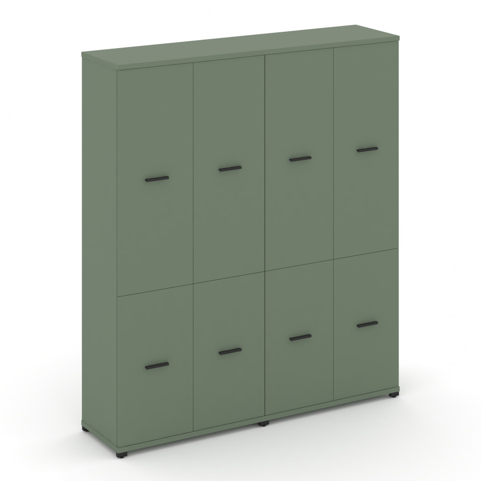 Concept Шкаф 2 широкие секции, 5 ниш CN.STS-522 B Кобо/Металл Черный 1668*420*1922