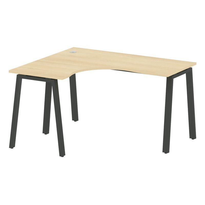 Metal System Стол криволинейный левый на А-образном м/к БА.СА-3 (L) Акация Лорка/Металл Антрацит 140 Metal System Стол криволинейный левый на А-образном м/к БА.СА-3 (L) Акация Лорка/Металл Антрацит 140