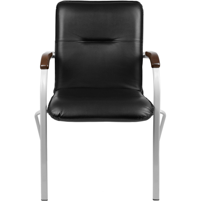 Конференц-кресло UA_EChair SAMBA Silver к/з черн./орех (V-4 1.031)