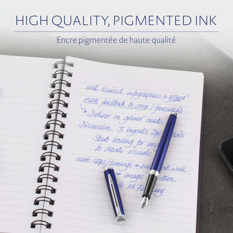 Картридж чернильный для перьевой ручки WATERMAN Cartridge Size Standard син