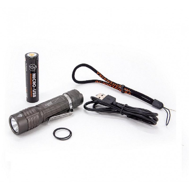 Фонарь ручной ЯРКИЙ ЛУЧ G15 Tactic IPX8,акк 18650 2600mAh с встр.ЗУ