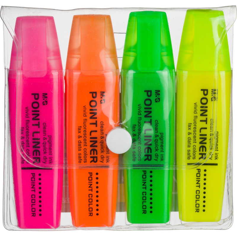 Набор текстовыделителей M&amp;G 1-5мм 4цв AHM21576