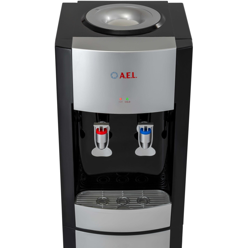 Кулер для воды AEL LD-AEL-28 black/silver напольный электронное охлажд