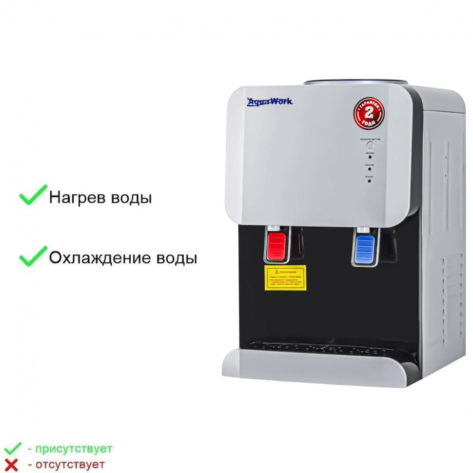 Кулер Aqua Work 105 TDR (серебристо-черный),СПБ,Каз,Волг,Красн лок ас