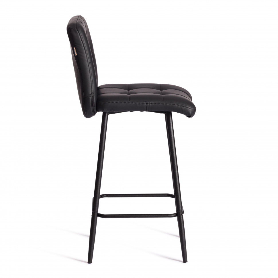 Полубарный стул  Medeo/Медео экокожа , черный, 42х56х102 см