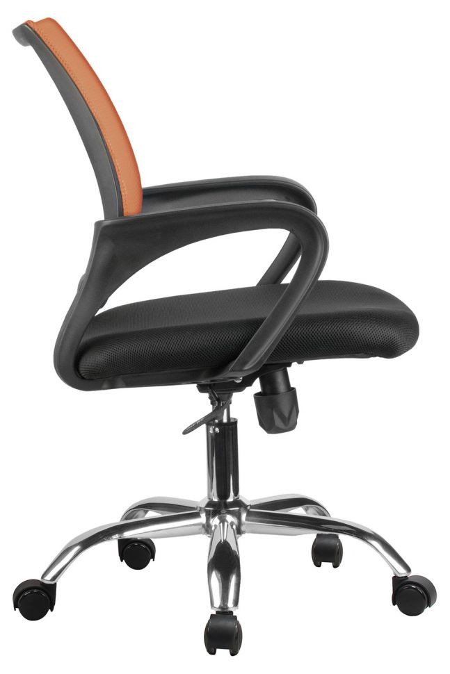 Кресло RCH 8085JE Оранжевая сетка/Хром крестовина