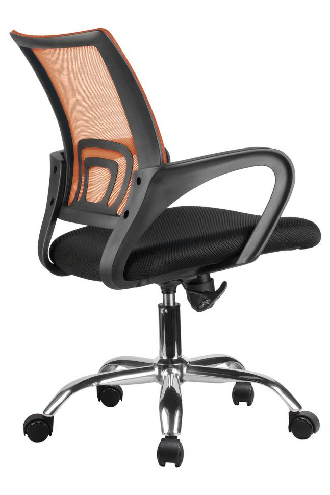 Кресло RCH 8085JE Оранжевая сетка/Хром крестовина