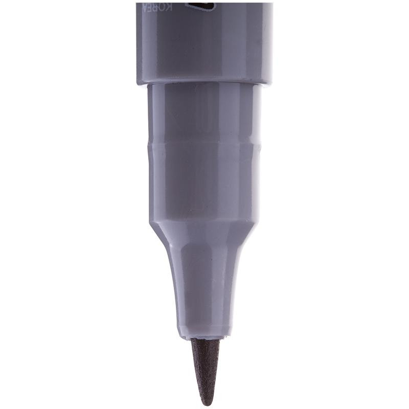 Маркер перманентный двухсторонний Crown Multi Marker Twin черный, 2мм/1мм