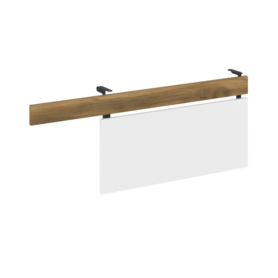 Concept Царга стола с опорной тумбой CN.CST-003 Сандал Янтарный/Белый Бриллиант/Металл Черный 1230*1