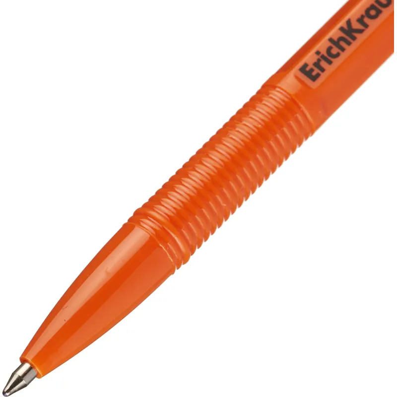 Ручка шариковая неавтомат. Erich Krause R-301 OrangeStick 0,7,масл,син
