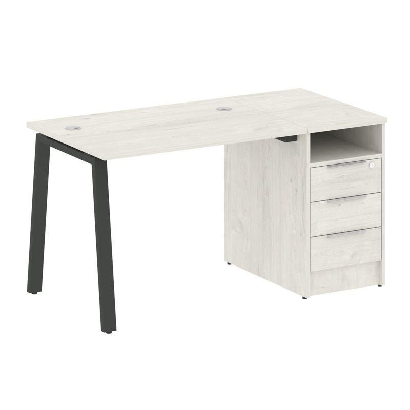 Metal System Рабочая станция с тумбой на А-образном м/к БА.РС-СТП-1.1 Дуб Наварра/Металл Антрацит 14 Metal System Рабочая станция с тумбой на А-образном м/к БА.РС-СТП-1.1 Дуб Наварра/Металл Антрацит 14