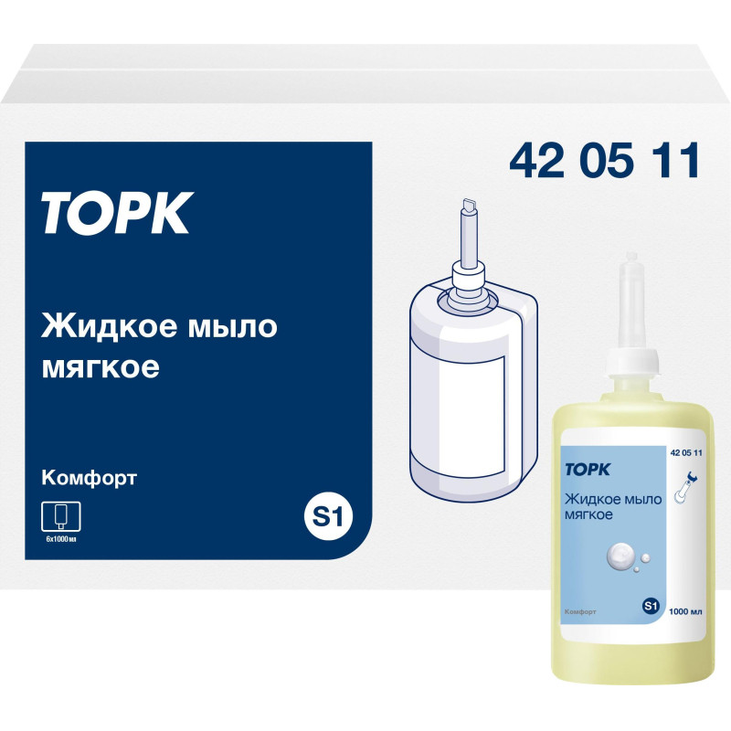 Картридж с жидким мылом Торк S1 крем 1л, 420511