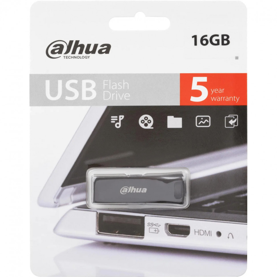 Флеш-память Dahua 16 ГБ, USB2.0 DHI-USB-U156-20-16GB Флеш-память Dahua 16 ГБ, USB2.0 DHI-USB-U156-20-16GB