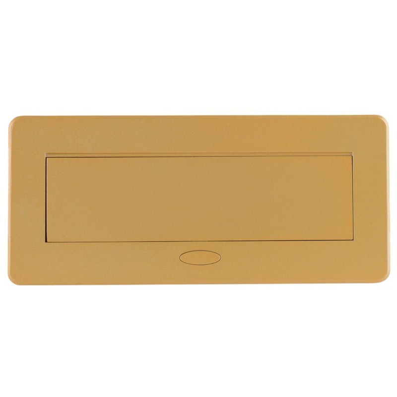 Розетка гориз.выдв-я 2euro  16a,2 usb a с бл.5в/2.1а, пр-ка,зол-й,SHS018-G