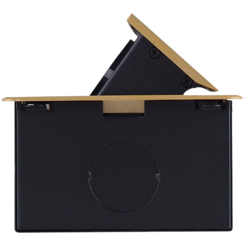 Розетка гориз.выдв-я 2euro  16a,2 usb a с бл.5в/2.1а, пр-ка,зол-й,SHS018-G