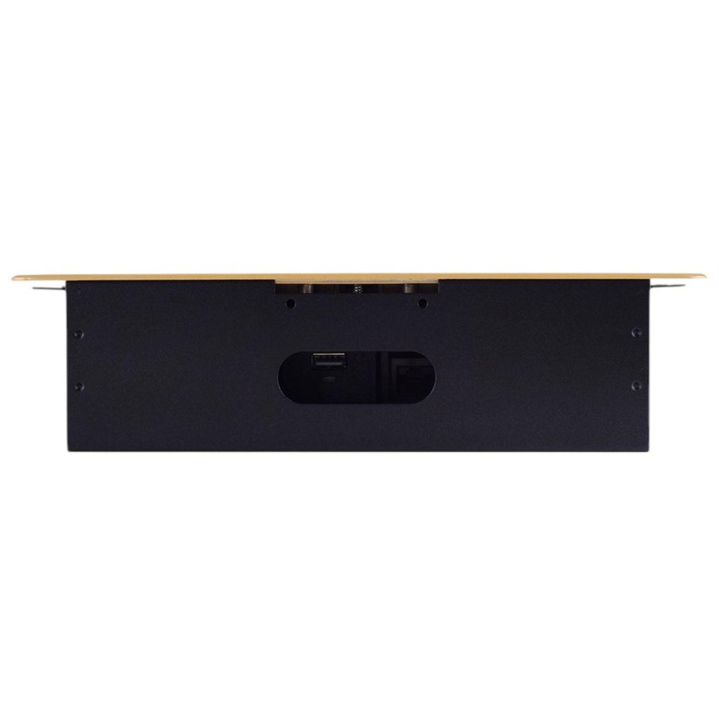 Розетка гориз.выдв-я 2euro  16a,2 usb a с бл.5в/2.1а, пр-ка,зол-й,SHS018-G