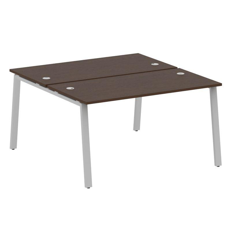 Metal System Рабочая станция на А-образном м/к БА.РАС-СП-2.3 Венге Цаво/Металл Серый 1400*1475*750