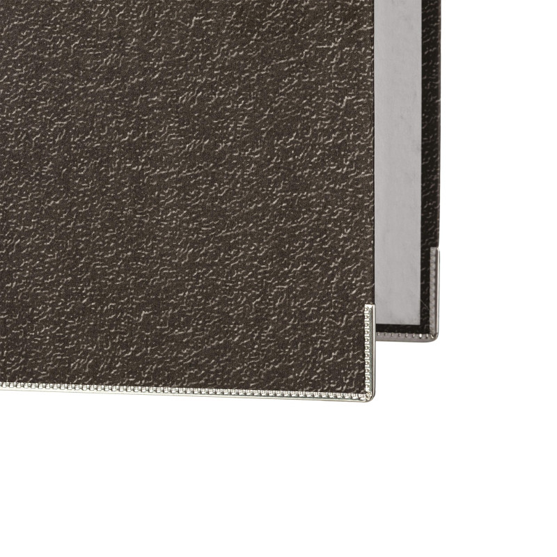 Папка-регистратор мрамор ,80 мм Элементари , мет уголк.,бум./бум.,черн