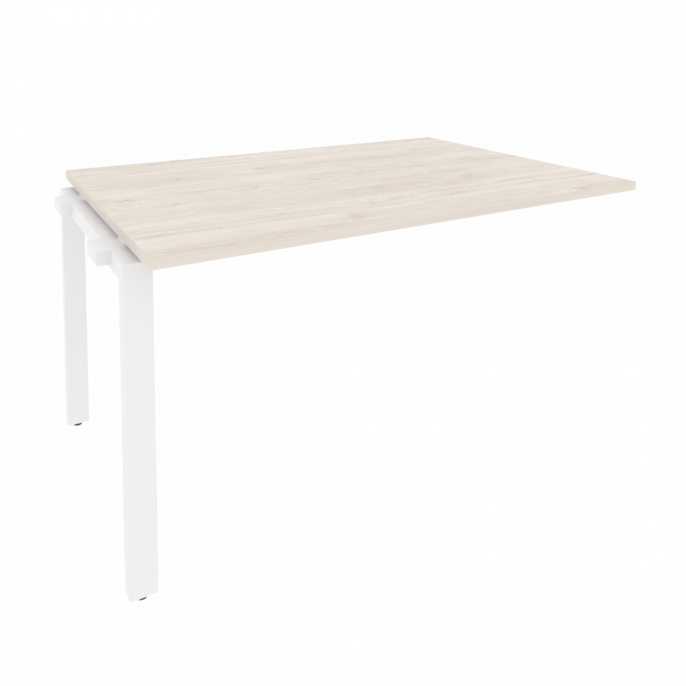 Onix Проходной наборный элемент переговорного стола O.MP-NPRG-3 Денвер Светлый/Металл Белый 1380*980