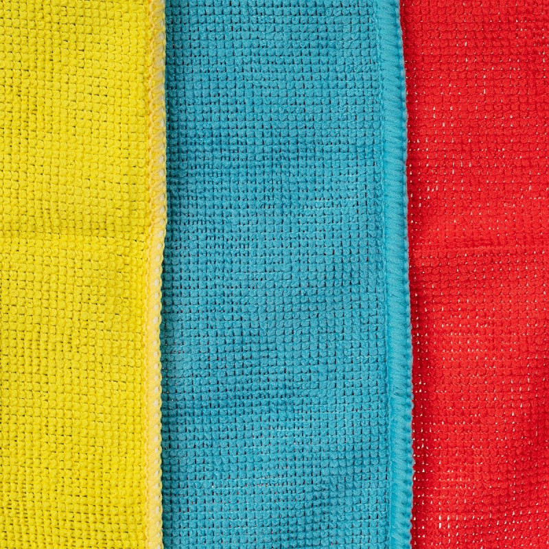 Салфетки хозяйственные из микрофибры универсальные 180gsm, 30х30см, 3шт/уп