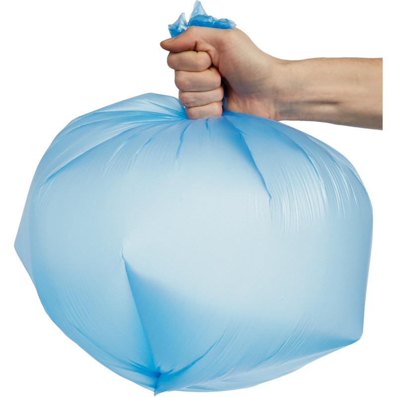 Мешки для мусора Комус 30 л синие (ПНД 12 мкм, 30 штук в рулоне)