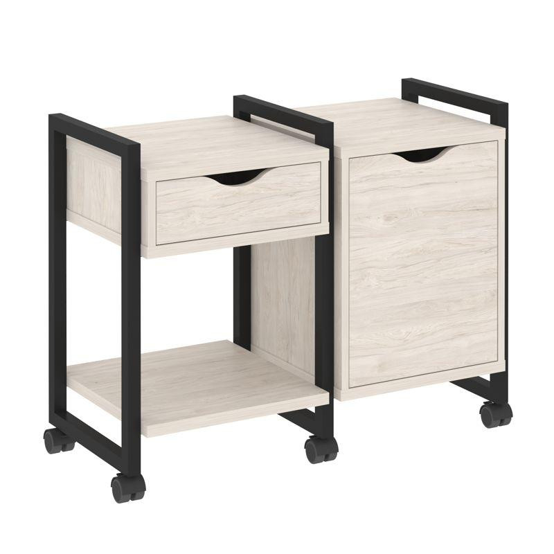 Loft Тумба на колесных опорах VR.L-TN-3.K Денвер Светлый/Металл Черный 970*460*767 Loft Тумба на колесных опорах VR.L-TN-3.K Денвер Светлый/Металл Черный 970*460*767