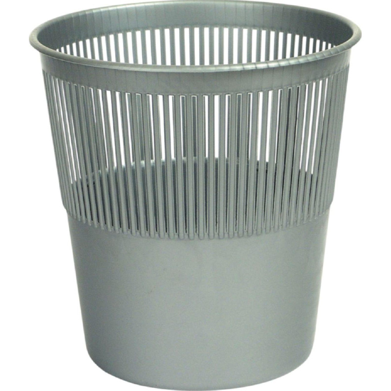 Корзина для мусора офисная 10л пластик, серая Luscan