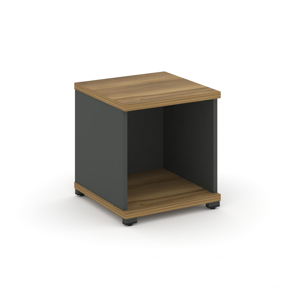 Concept Стеллаж 1 узкая секция, 1 ниша CN.STU-110 Сандал Янтарный/Антрацит/Металл Антрацит 420*420*4