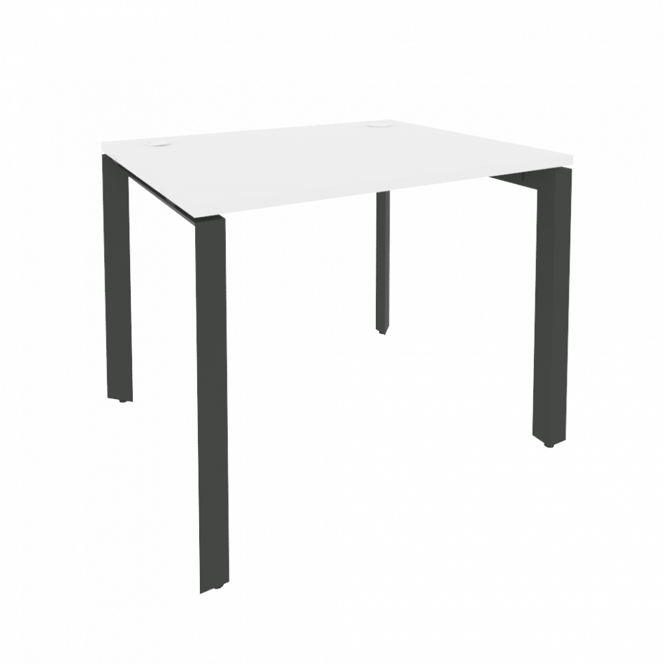 Onix Стол рабочий на П-образном м/к O.MP-SP-1.8 Белый Бриллиант/Металл Антрацит 980*800*750