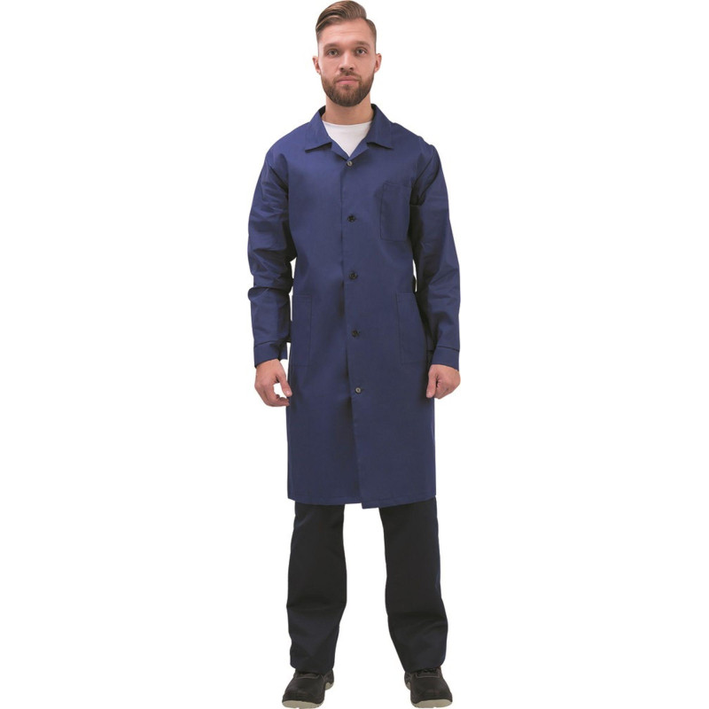 Халат мужской у02-ХЛ синий (р.48-50) 170-176
