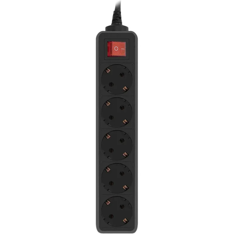 Сетевой фильтр PC Pet AP01006-E-B 1.8м (5 розеток) черный (пакет) Сетевой фильтр PC Pet AP01006-E-B 1.8м (5 розеток) черный (пакет)