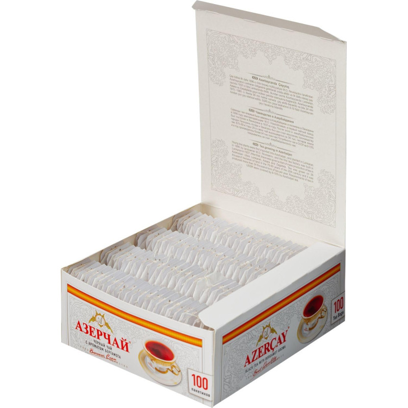 Чай Азерчай Букет черн. с бергамотом 100 пакx2гр/уп 130340