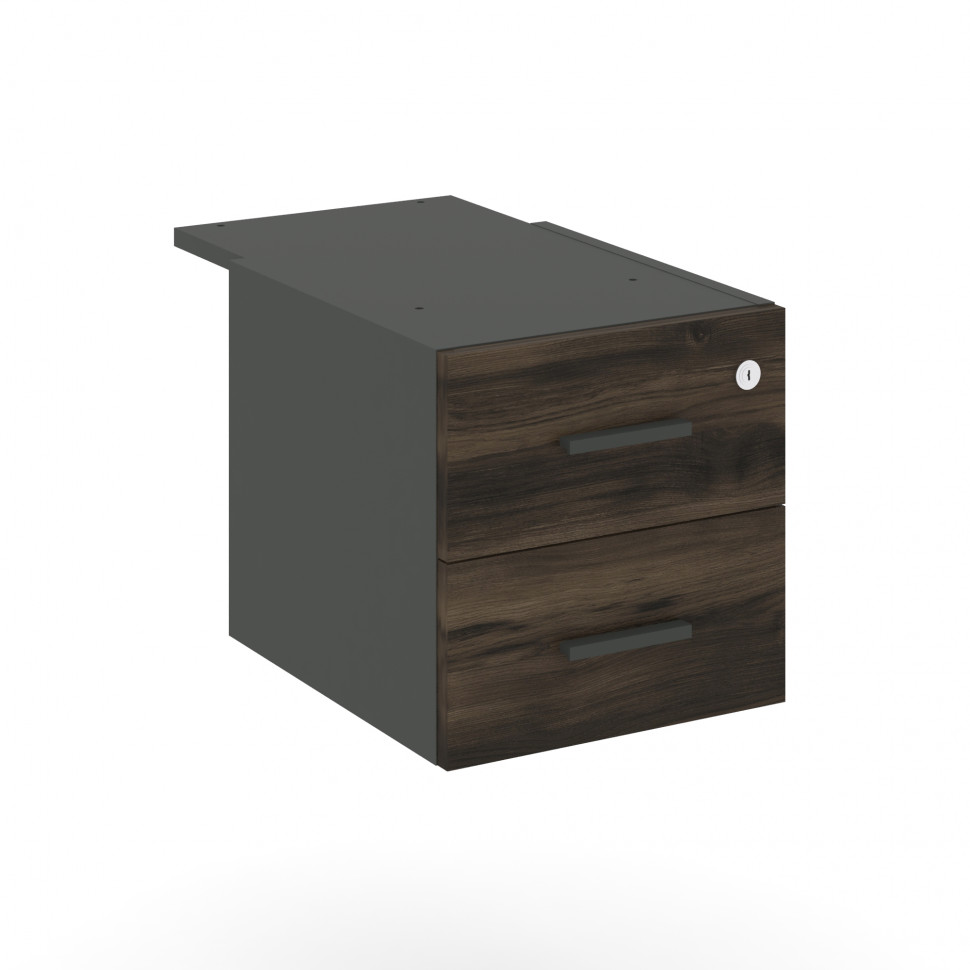 Concept Тумба с 2 ящ. CN.PT-004 A Дуб Мали/Антрацит 347*573*336 Concept Тумба с 2 ящ. CN.PT-004 A Дуб Мали/Антрацит 347*573*336