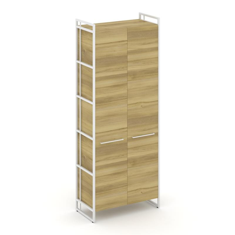 Rift Шкаф 5 ниш широкий RF.SS-51 Дуб Винченцо/Металл Белый/Белый Ручки 798*396*2010