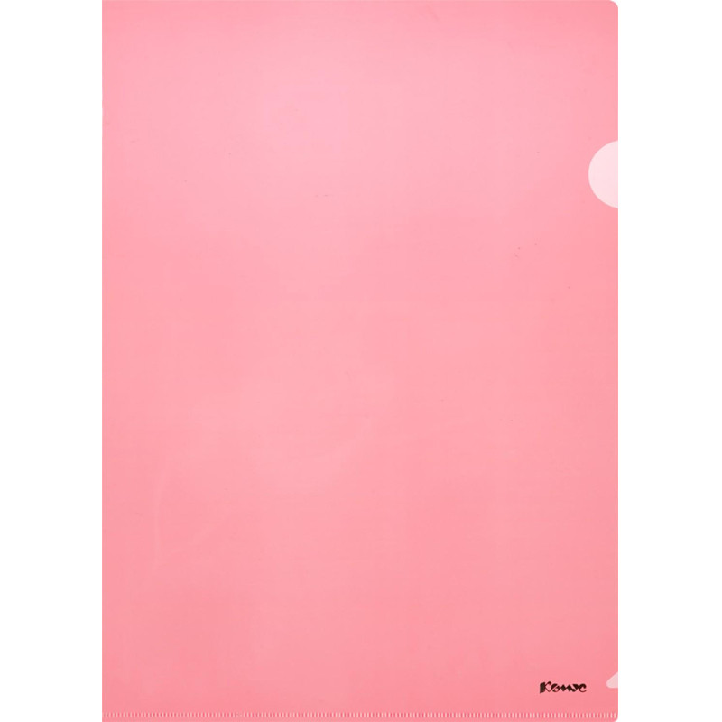 Папка уголок Комус А4 180мкм (красный)