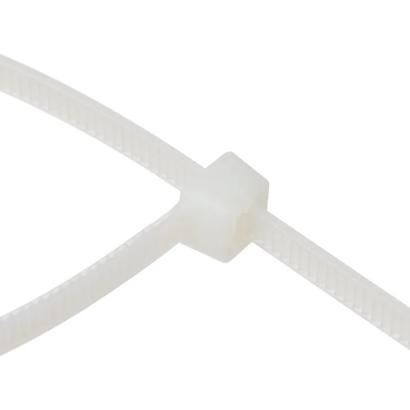 Хомут стяжка нейлоновая многораз TOPFORT 8х300 (7,2х300 мм) белый 100 шт/уп