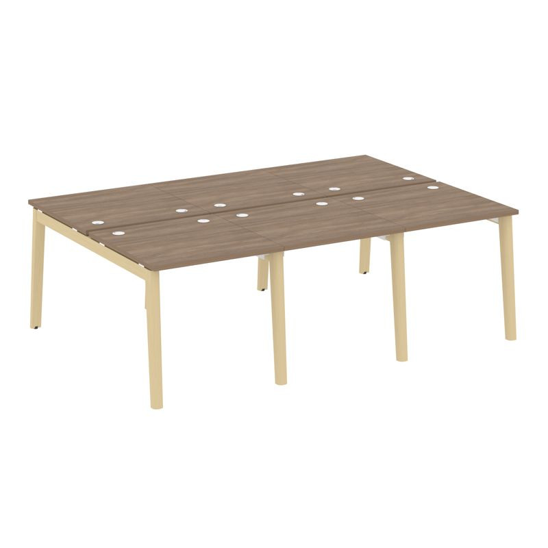 Onix Wood Рабочая станция OW.D.RS-6.0.8 Дуб Аризона/Дуб Светлый/Металл Белый 2340*1635*750