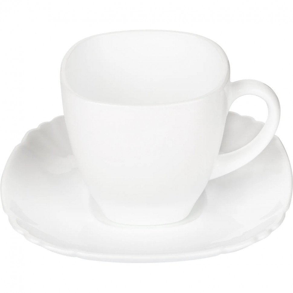 Набор чайный БЭЙСИК белый 12пр 220мл