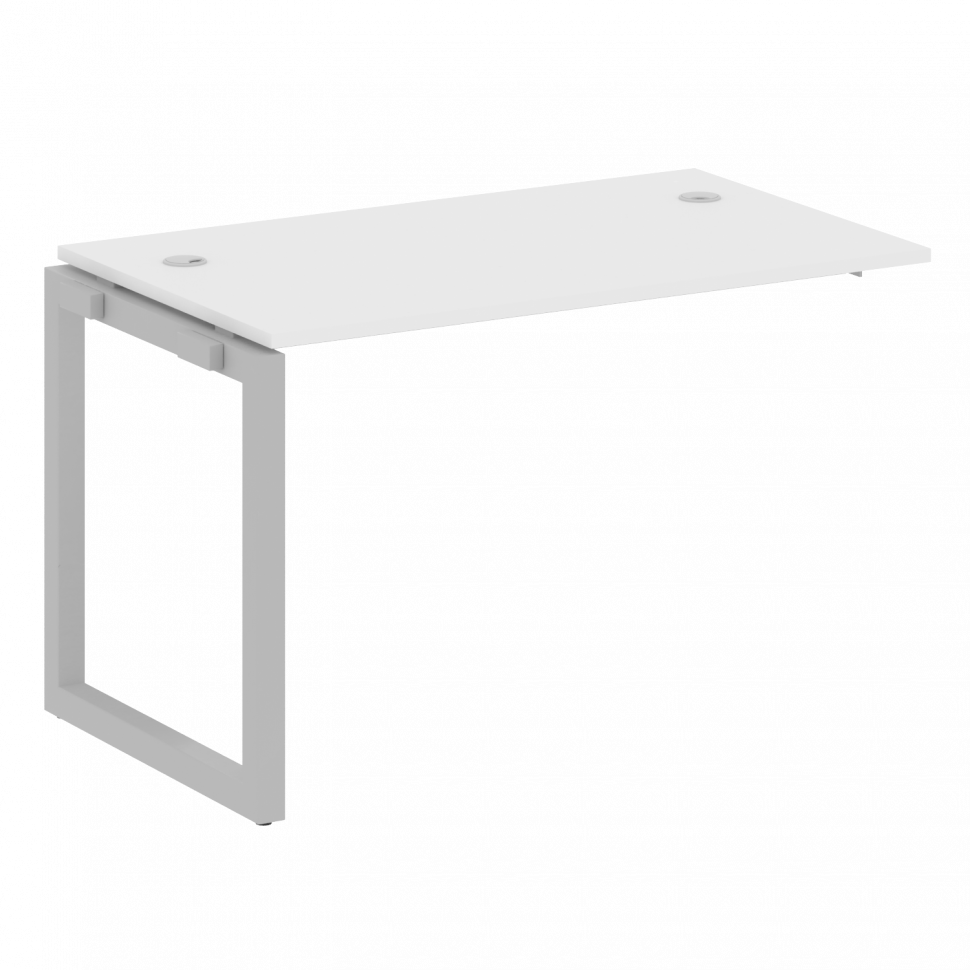 Metal System Quattro Проходной элемент рабочей станции на О-образном м/к 50БО.ПРС-СП-1.2 Белый/Метал