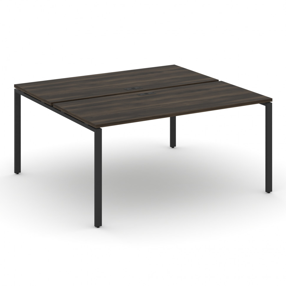 Concept Рабочая станция на 2 места CN.DRS-004 Дуб Мали/Металл Черный 1580*1480*750