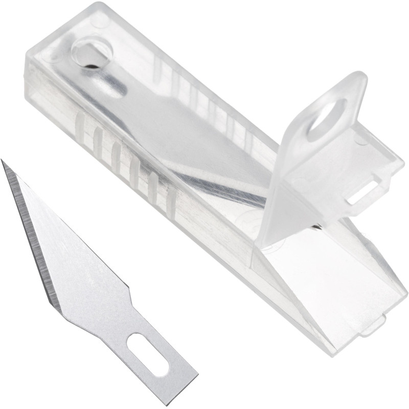 Лезвие для ножей макетных запасное TOPFORT 5,9мм,сталь SK5,10шт/уп