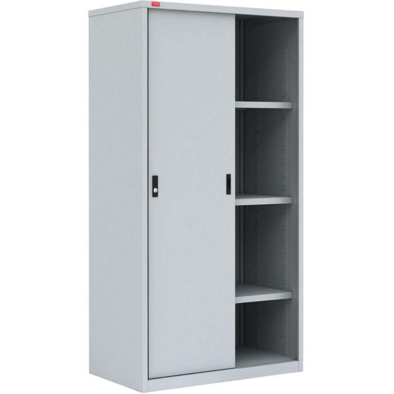 Шкаф-купе металлический 0MX_P_ШАМ-11.К 3 полки, 960х450х1860, серый